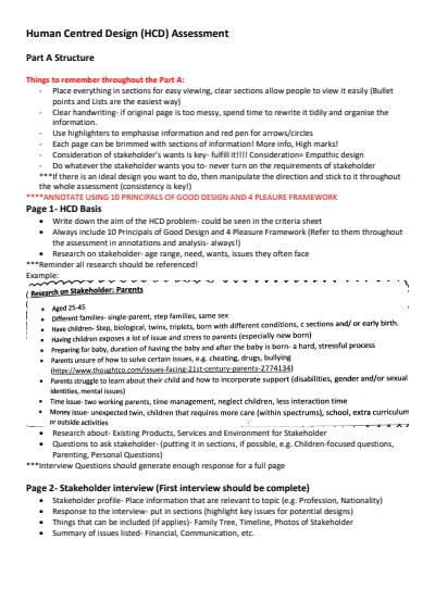 Cover page of Human Centered Design Assessment