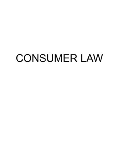 Cover page of Complete 'Consumer Law' Legal Studies HSC Notes