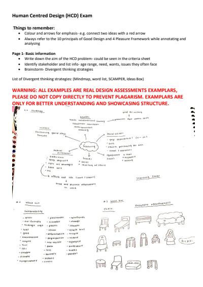 Cover page of Human Centered Design Exam