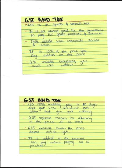Cover page of Business Notes