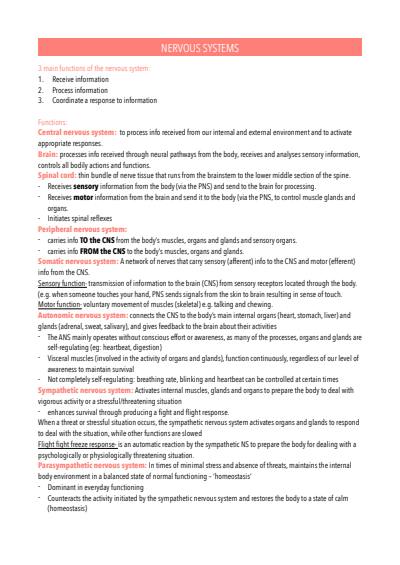 Cover page of Psychology Units 3+4 Notes