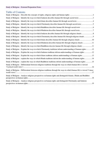 Cover page of External QCE Comprehensive SOR NOTES