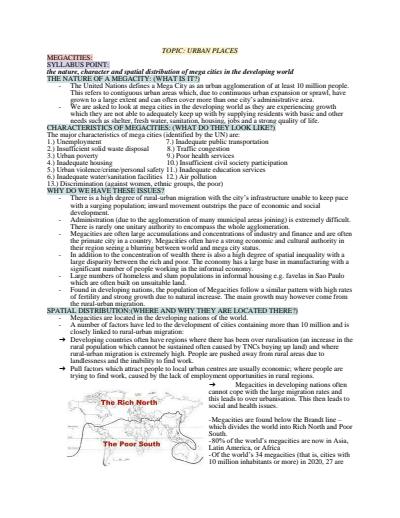Cover page of Urban places course notes 