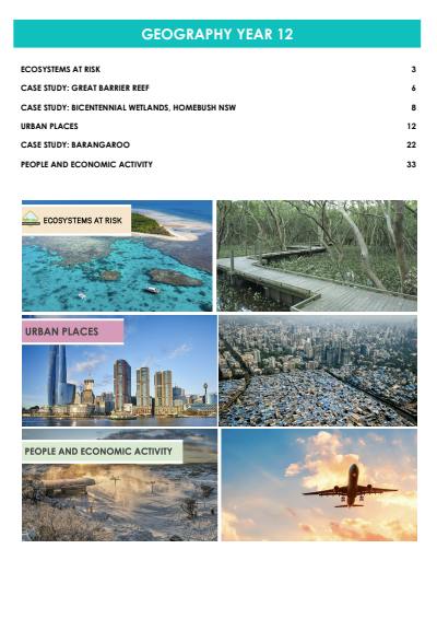 Cover page of HSC Geography Study Notes