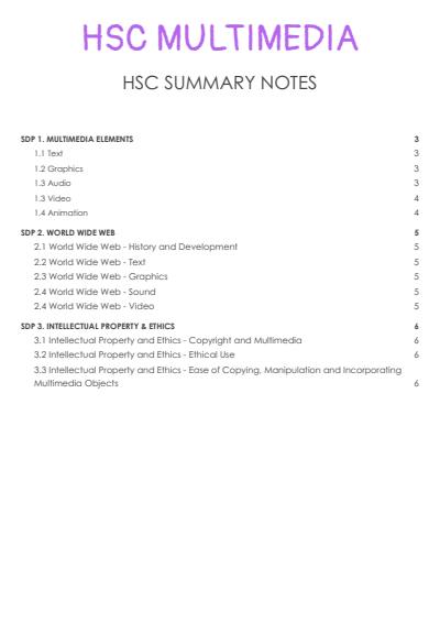 Cover page of HSC Industrial Technology Multimedia