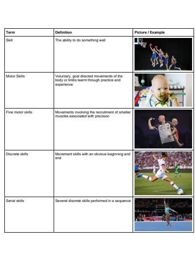 Cover page of VCE PE 3/4 ULTIMATE 50 PAGE GLOSSARY (48SS)