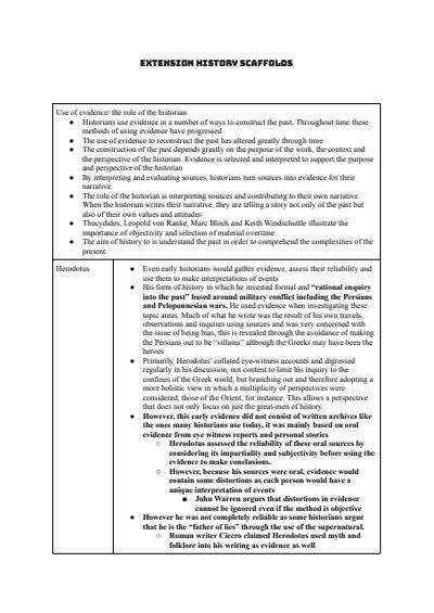 Cover page of EXTENSION HISTORY - ESSAY SCAFFOLDS - CORE
