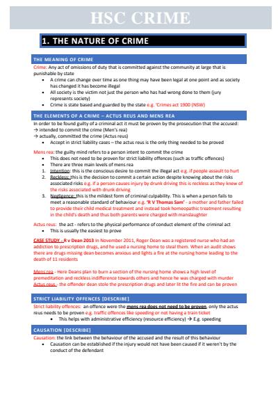 Cover page of Legal studie Notes