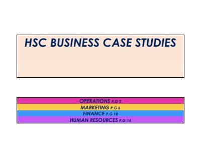 Cover page of (96) HSC BUSINESS CASE STUDY - APPLE