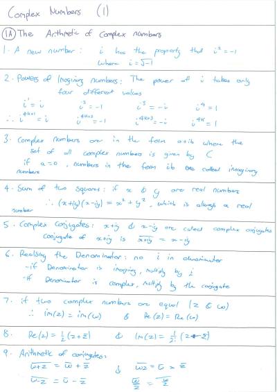 Cover page of (92) MATHS EXTENSION 2 NOTES