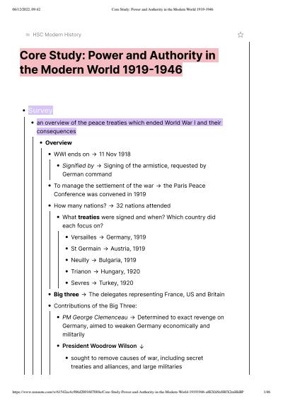 Cover page of Modern History - Power and Authority