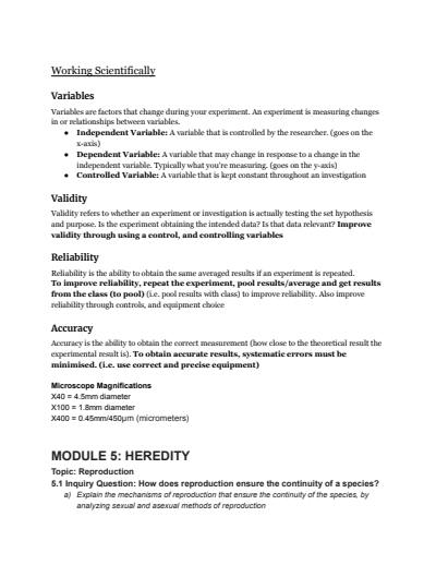 Cover page of BIOLOGY BIBLE (99.7 ATAR, 98 HSC MARK)
