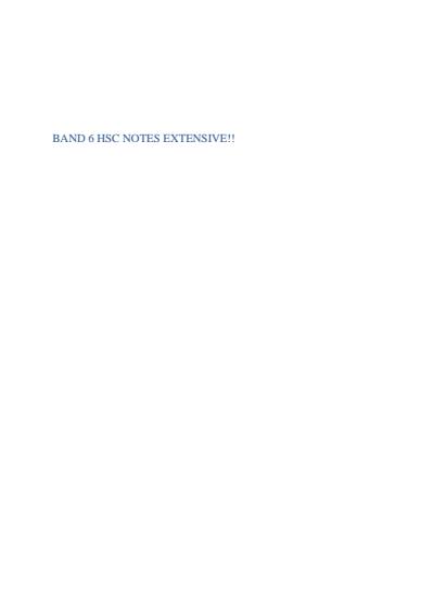 Cover page of RANK 1 NSW BAND 6 VA EXTENSIVE NOTES