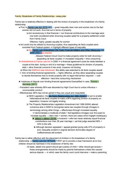 Cover page of  96% HSC EXAM MARK // 20/20 FAMILY ESSAY SCAFFOLD