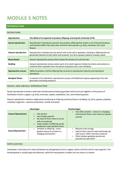 Cover page of HSC Module 5 - Heredity