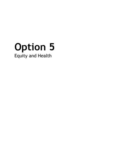Cover page of Option 5 