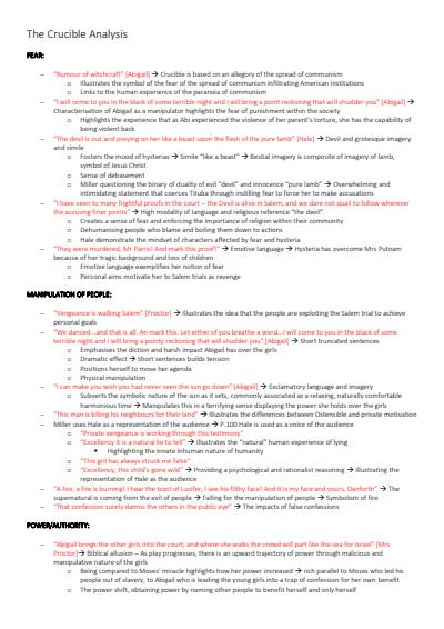 Cover page of Common Module Year 12 Crucible Study Guide 