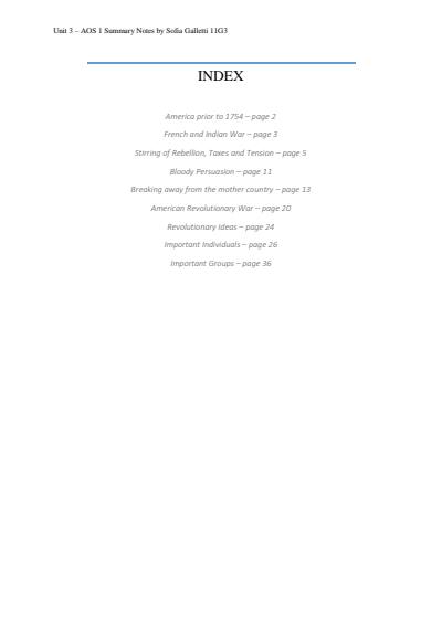 Cover page of AMERICAN REV UNIT 3 AOS 1 NOTES