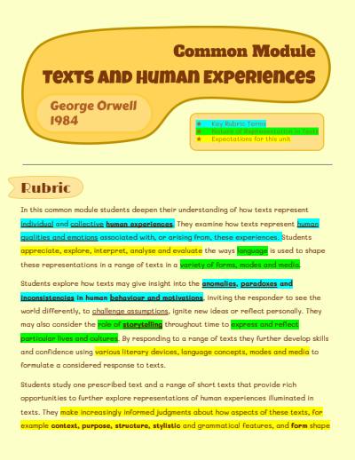 Cover page of BAND 6 | 99+ ATAR | ENG ADV COMMON MODULE NOTES