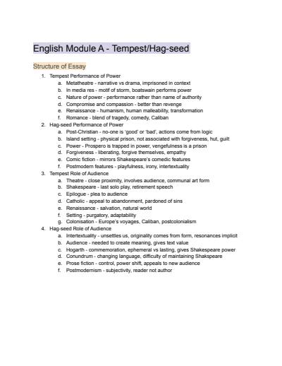 Cover page of Module A Sample Essay with Quotes