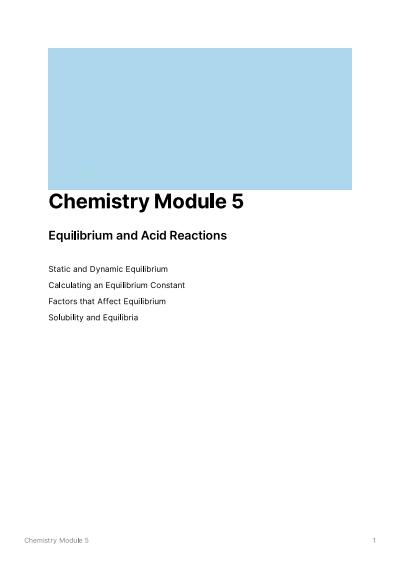 Cover page of Module 5 Notes