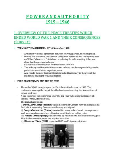 Cover page of Year 12 Modern History Full Module Study Notes PART 2