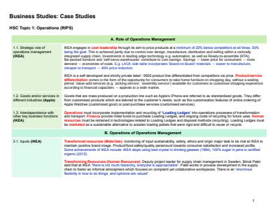 Cover page of Business Studies Case Studies 