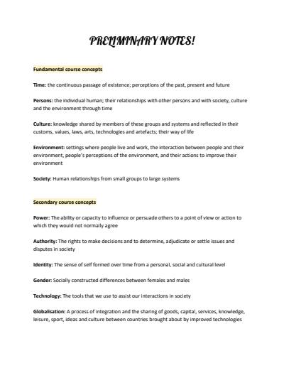 Cover page of Society and Culture Preliminary notes