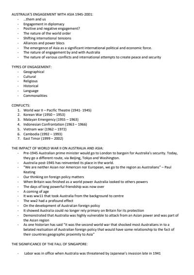 Cover page of Unit 4, Australian and Asian engagement socially, politically and economically 