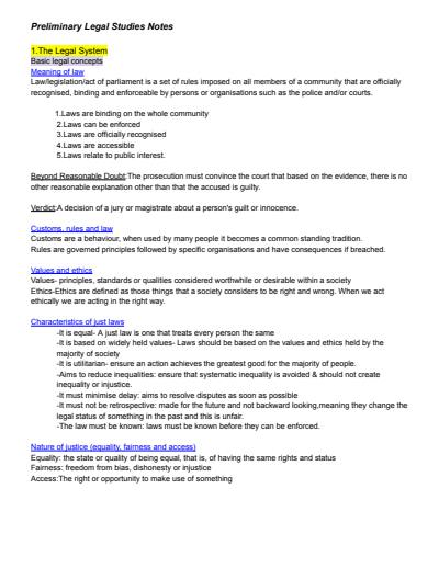 Cover page of FULL DETAILED NOTES PRELIM INCLUDING CASE STUDIES