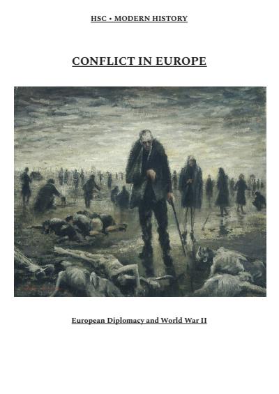 Cover page of Conflict in Europe - Modern Notes (41pgs - 95 mark)