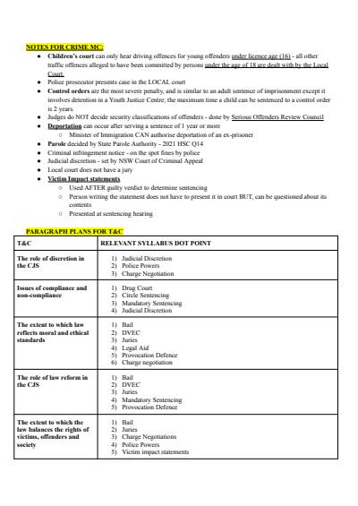 Cover page of BAND 6 CRIME SKELETON ESSAY FOR ALMOST EVERY DOT POINT