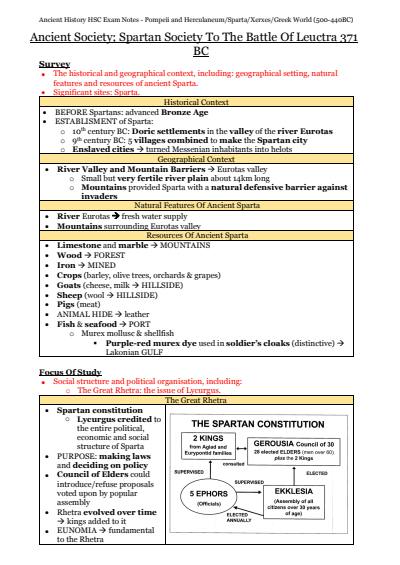 Cover page of Full Ancient Society Study Notes