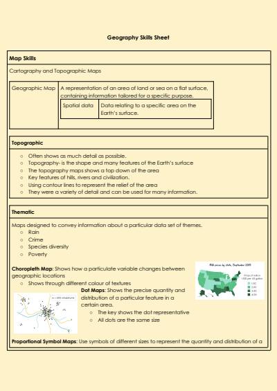 Cover page of Geography Skills 