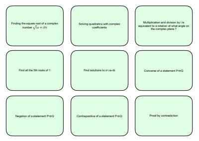 Cover page of Printable Mathematics Extension 2 Flash Cards