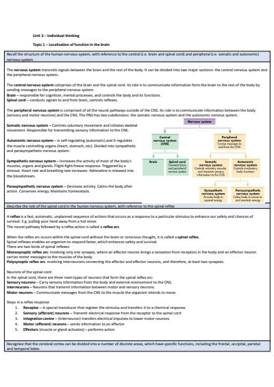 Cover page of QCE Psychology Unit 3 Topic 1 syllabus objectives answered