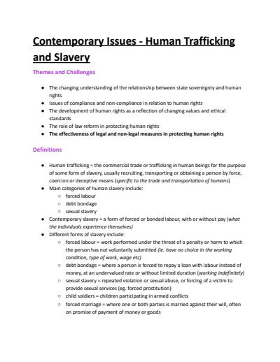 Cover page of Legal Studies Band 6: Human Rights Notes