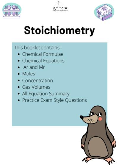 Cover page of Year 10 Chemistry: Stoichiometry