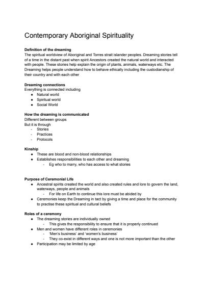 Cover page of Complete SOR section 1 year 12 notes