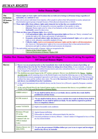 Cover page of LEGAL HUMAN RIGHTS NOTES