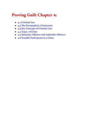 Cover page of Legal Studies U12 AOS 2 Oxford Textbook Based Notes Chapter 4 + 5