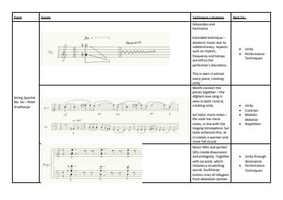 Cover page of HSC Music 2 Quote Summaries