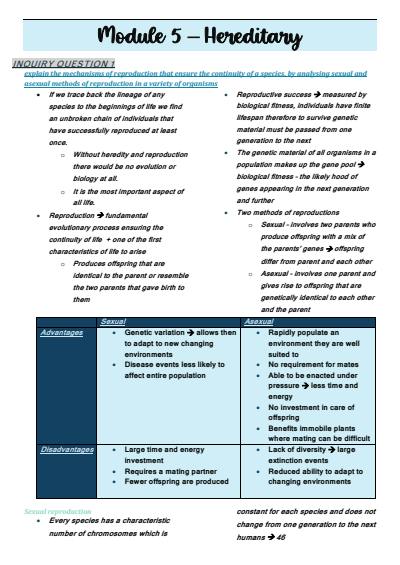 Cover page of BIOLOGY  - BAND 6 Notes