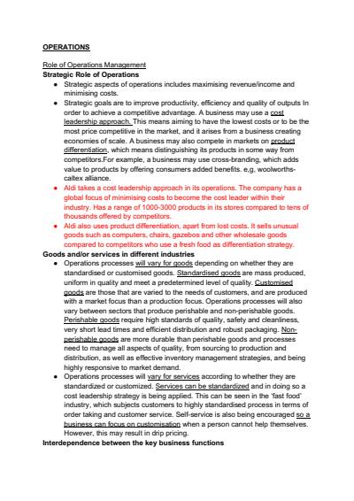 Cover page of HSC BAND 6 (94) Operations Notes